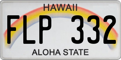 HI license plate FLP332