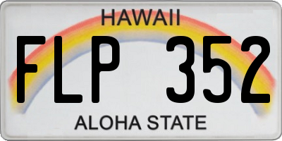 HI license plate FLP352