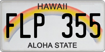 HI license plate FLP355