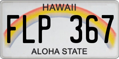 HI license plate FLP367