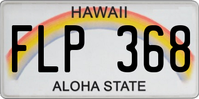 HI license plate FLP368