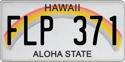 HI license plate FLP371