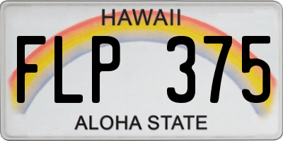 HI license plate FLP375