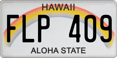 HI license plate FLP409