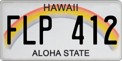 HI license plate FLP412