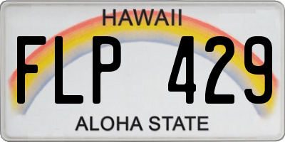 HI license plate FLP429