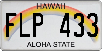HI license plate FLP433