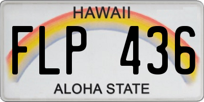 HI license plate FLP436
