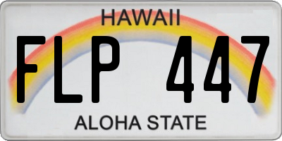 HI license plate FLP447