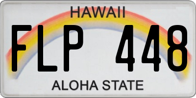 HI license plate FLP448