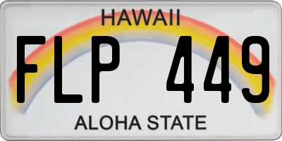 HI license plate FLP449