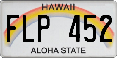 HI license plate FLP452