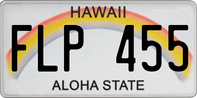 HI license plate FLP455