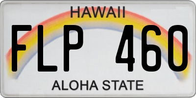 HI license plate FLP460
