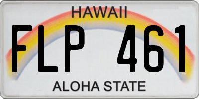 HI license plate FLP461