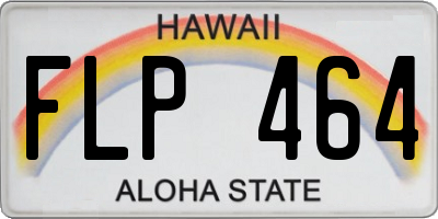 HI license plate FLP464