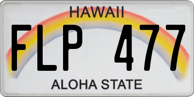 HI license plate FLP477