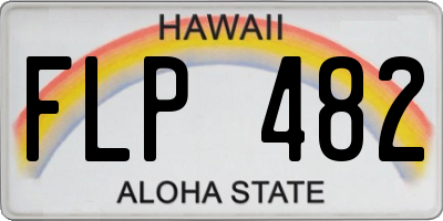 HI license plate FLP482