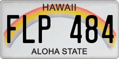 HI license plate FLP484