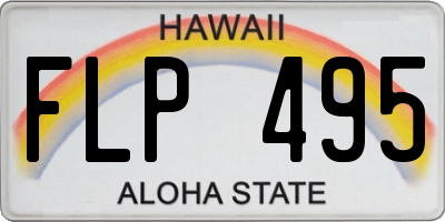 HI license plate FLP495