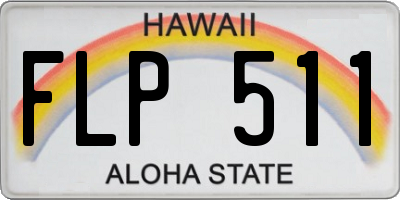 HI license plate FLP511