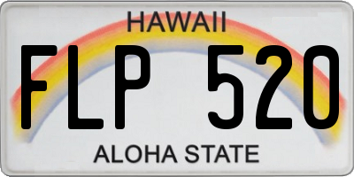 HI license plate FLP520