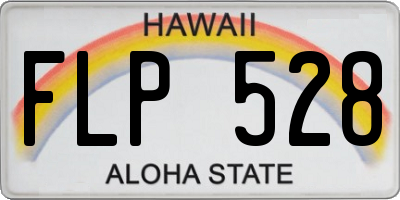 HI license plate FLP528