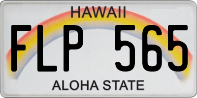 HI license plate FLP565