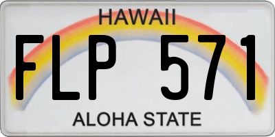 HI license plate FLP571