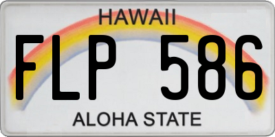 HI license plate FLP586