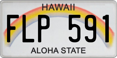 HI license plate FLP591