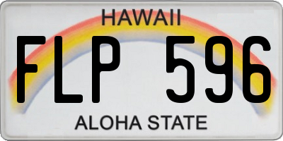 HI license plate FLP596