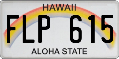 HI license plate FLP615
