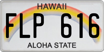 HI license plate FLP616