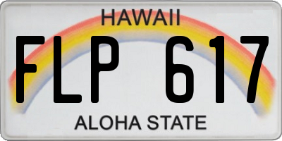 HI license plate FLP617