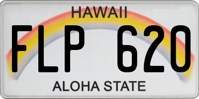 HI license plate FLP620