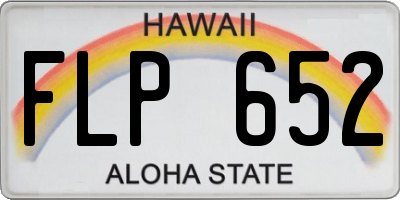 HI license plate FLP652