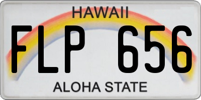 HI license plate FLP656