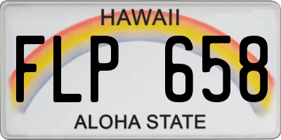 HI license plate FLP658