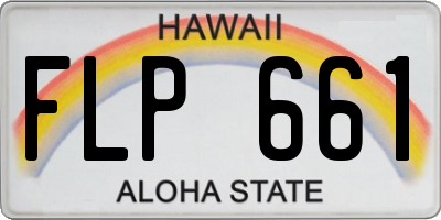 HI license plate FLP661