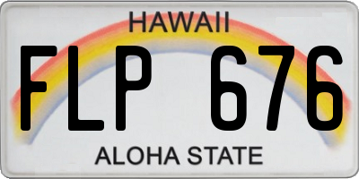 HI license plate FLP676