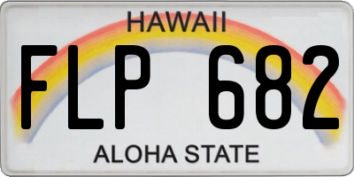 HI license plate FLP682