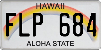 HI license plate FLP684