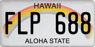 HI license plate FLP688