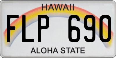 HI license plate FLP690