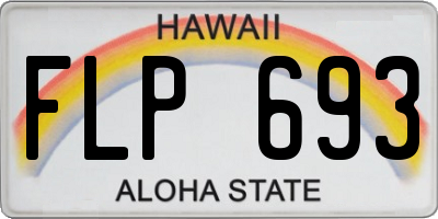HI license plate FLP693