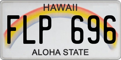 HI license plate FLP696