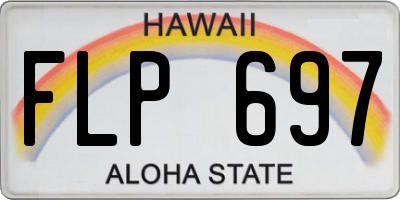 HI license plate FLP697
