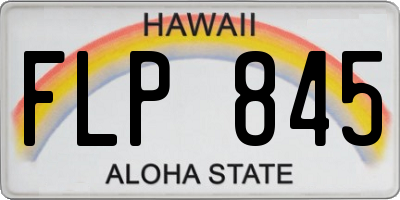 HI license plate FLP845