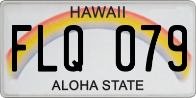 HI license plate FLQ079
